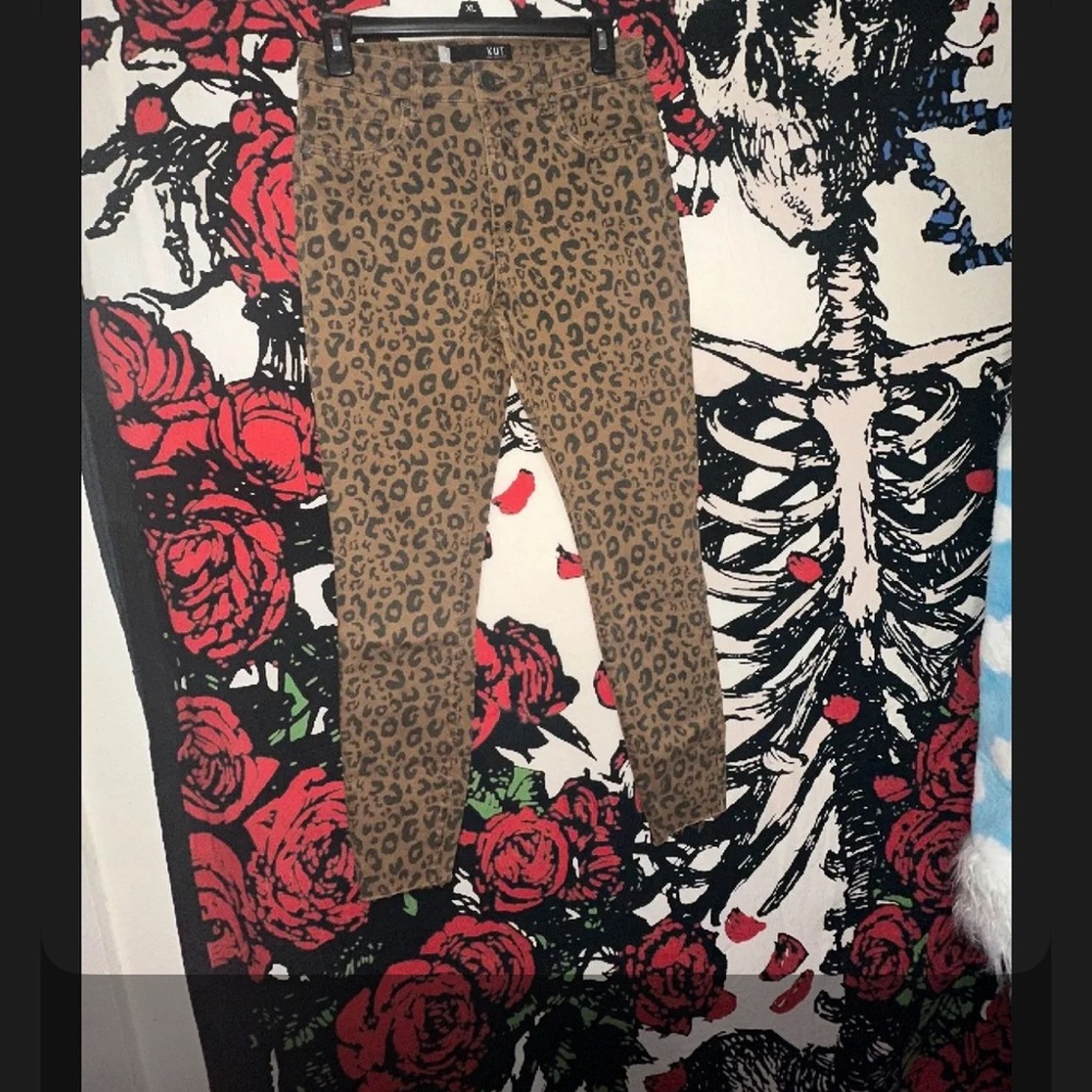 Leopard Print Skinny Jeans